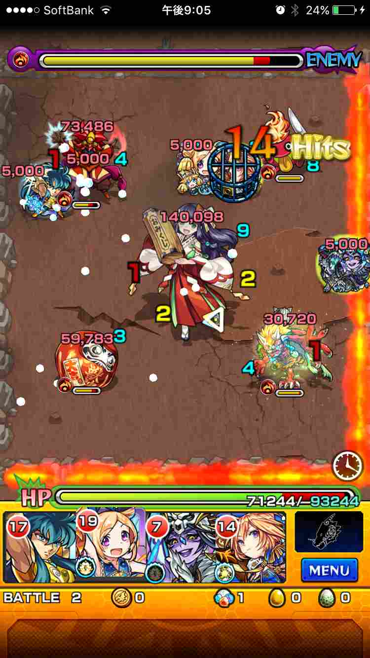 バトル2-2_ほむみ降臨クエストギミック適正攻略